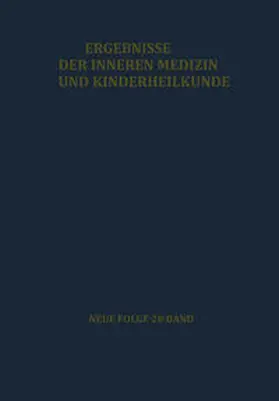 Heilmeyer / Muller / Prader |  Ergebnisse der Inneren Medizin und Kinderheilkunde | eBook | Sack Fachmedien