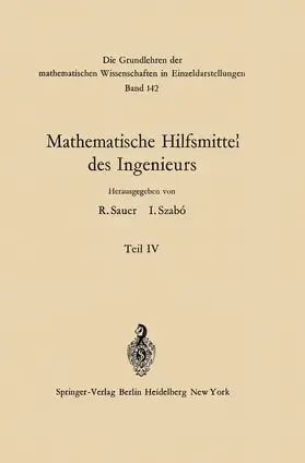 Hahn / Mammitzsch / Sauer |  Mathematische Hilfsmittel des Ingenieurs | Buch |  Sack Fachmedien