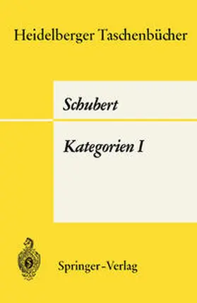 Schubert |  Kategorien I | eBook | Sack Fachmedien