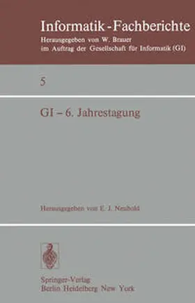 Neuhold |  GI - 6. Jahrestagung | eBook | Sack Fachmedien