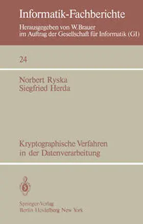Ryska / Herda |  Kryptographische Verfahren in der Datenverarbeitung | eBook | Sack Fachmedien