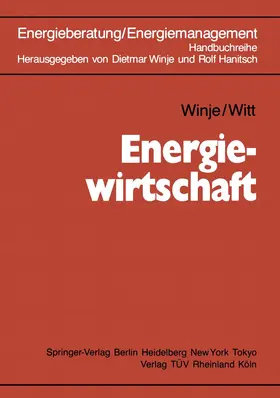 Winje / Hanitsch / Witt |  Energiewirtschaft | Buch |  Sack Fachmedien