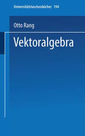 Rang |  Vektoralgebra | eBook | Sack Fachmedien