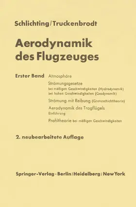 Truckenbrodt / Schlichting |  Aerodynamik des Flugzeuges | Buch |  Sack Fachmedien