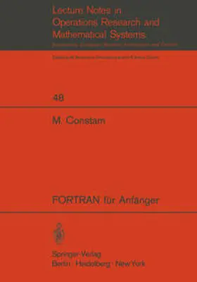Constam |  FORTRAN für Anfänger | eBook | Sack Fachmedien