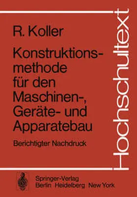 Koller |  Konstruktionsmethode für den Maschinen-, Geräte- und Apparatebau | eBook | Sack Fachmedien