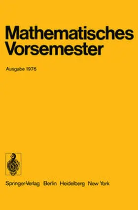 Richter |  Mathematisches Vorsemester | eBook | Sack Fachmedien