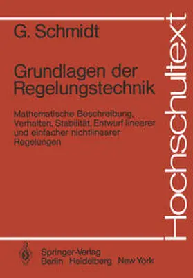Schmidt |  Grundlagen der Regelungstechnik | eBook | Sack Fachmedien