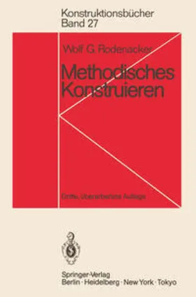 Rodenacker |  Methodisches Konstruieren | eBook | Sack Fachmedien