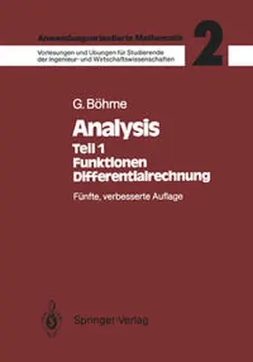 Böhme |  Analysis | eBook | Sack Fachmedien