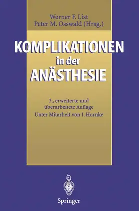 List / Osswald |  Komplikationen in der Anästhesie | Buch |  Sack Fachmedien