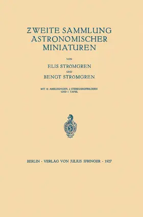 Strömgren | Zweite Sammlung Astronomischer Miniaturen | Buch | 978-3-642-98186-9 | www.sack.de