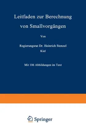 Stenzel | Leitfaden zur Berechnung von Schallvorgängen | Buch | 978-3-642-98194-4 | www.sack.de