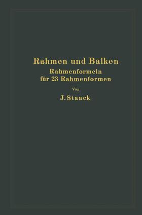 Staack |  Rahmen und Balken | Buch |  Sack Fachmedien