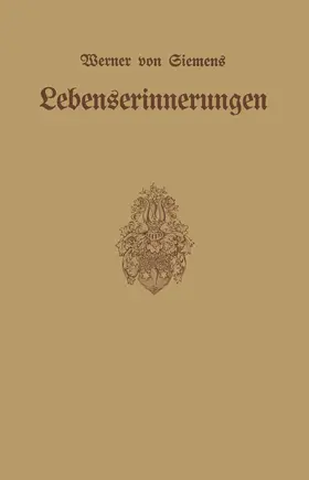 Siemens |  Lebenserinnerungen | Buch |  Sack Fachmedien