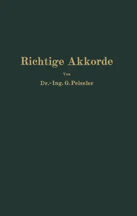Peiseler |  Richtige Akkorde | Buch |  Sack Fachmedien