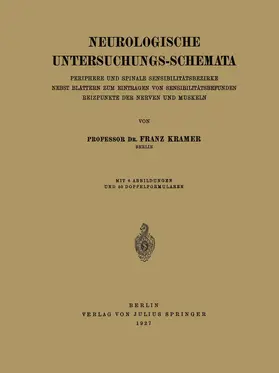 Kramer |  Neurologische Untersuchungs-Schemata | Buch |  Sack Fachmedien