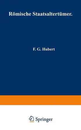 Hubert / Kopp |  Römische Staatsaltertümer | Buch |  Sack Fachmedien