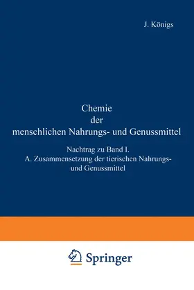 Großfeld / Sutthoff / Splittgerber |  Chemie der menschlichen Nahrungs- und Genussmittel | Buch |  Sack Fachmedien