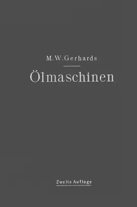 Gerhards |  Ölmaschinen | Buch |  Sack Fachmedien