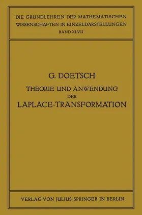 Doetsch / Courant |  Theorie und Anwendung der Laplace-Transformation | Buch |  Sack Fachmedien
