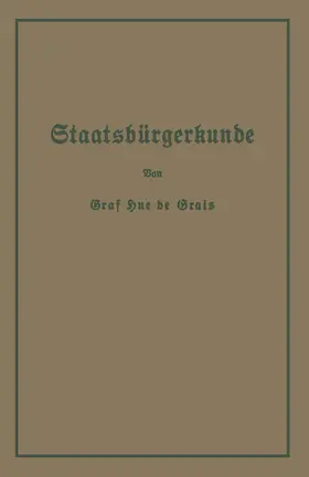 de Grais |  Staatsbürgerkunde | Buch |  Sack Fachmedien