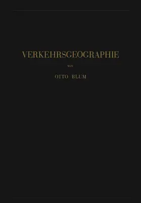 Blum |  Verkehrsgeographie | Buch |  Sack Fachmedien