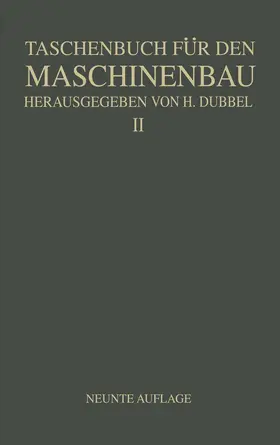 Baer / Kurrein / Dubbel |  Taschenbuch für den Maschinenbau | Buch |  Sack Fachmedien