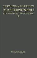 Baer / Kurrein / Dubbel |  Taschenbuch für den Maschinenbau | Buch |  Sack Fachmedien