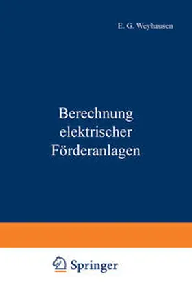 Weyhausen / Mettgenberg | Berechnung elektrischer Förderanlagen | E-Book | www.sack.de