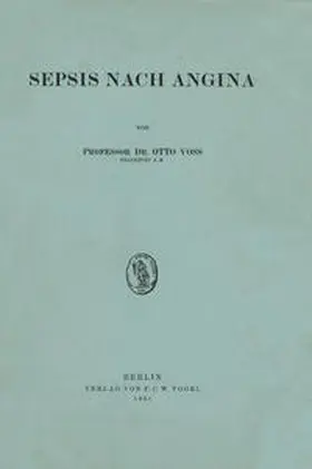 Voß |  Sepsis nach Angina | eBook | Sack Fachmedien