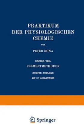 Rona | Praktikum der Physiologischen Chemie | E-Book | www.sack.de