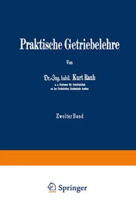 Rauh | Praktische Getriebelehre | E-Book | www.sack.de