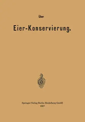 Prall |  Über Eier-Konservierung | eBook | Sack Fachmedien