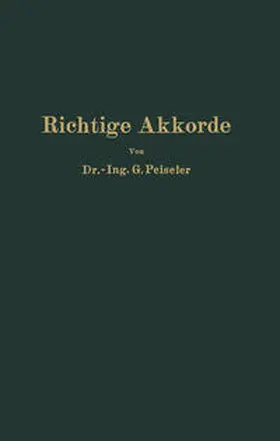 Peiseler |  Richtige Akkorde | eBook | Sack Fachmedien
