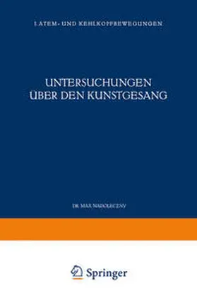 Nadoleczny |  Untersuchungen über den Kunstgesang | eBook | Sack Fachmedien