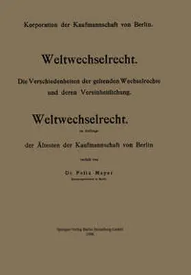 Meyer |  Weltwechselrecht | eBook | Sack Fachmedien