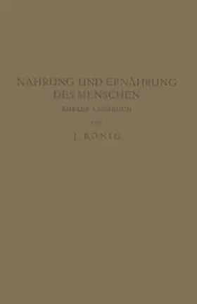 König |  Nahrung und Ernährung des Menschen | eBook | Sack Fachmedien