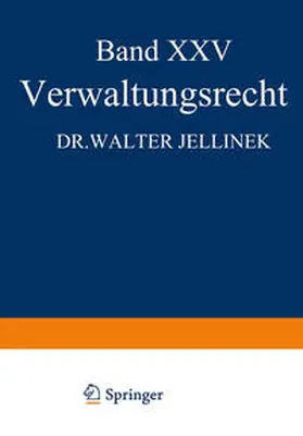 Jellinek / Kohlrausch / Kaskel |  Verwaltungsrecht | eBook | Sack Fachmedien