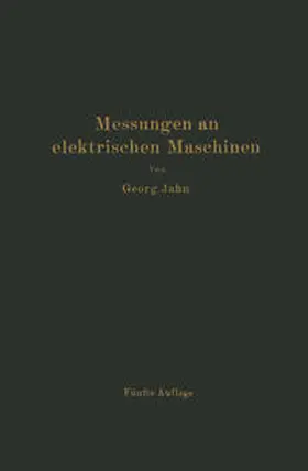 Jahn / Krause | Messungen an elektrischen Maschinen | E-Book | www.sack.de