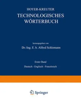 Hoyer / Kreuter / Schlomann | Technologisches Wörterbuch | E-Book | www.sack.de