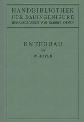 Hoyer / Otzen |  Unterbau | eBook | Sack Fachmedien