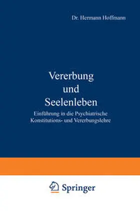 Hoffmann | Vererbung und Seelenleben | E-Book | www.sack.de