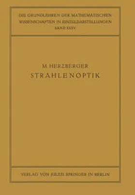 Herzberger / Courant |  Strahlenoptik | eBook | Sack Fachmedien