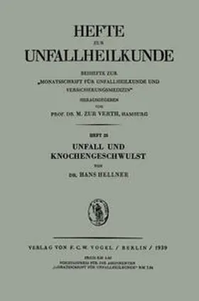 Hellner | Unfall und Knochengeschwulst | E-Book | sack.de