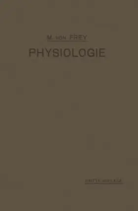 Frey |  Vorlesungen über Physiologie | eBook | Sack Fachmedien