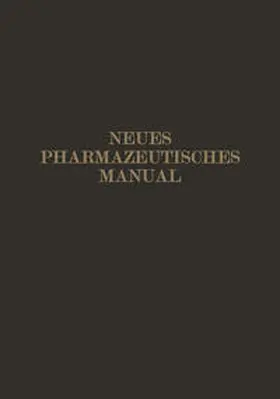 Dieterich |  Neues Pharmazeutisches Manual | eBook | Sack Fachmedien