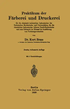 Brass | Praktikum der Färberei und Druckerei | E-Book | www.sack.de
