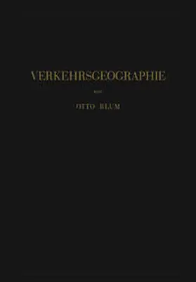 Blum |  Verkehrsgeographie | eBook | Sack Fachmedien