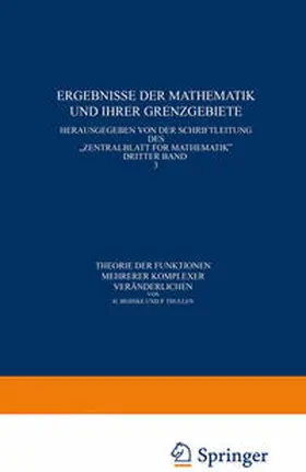 Behnke / Thullen |  Theorie der Funktionen mehrerer komplexer Veränderlichen | eBook | Sack Fachmedien